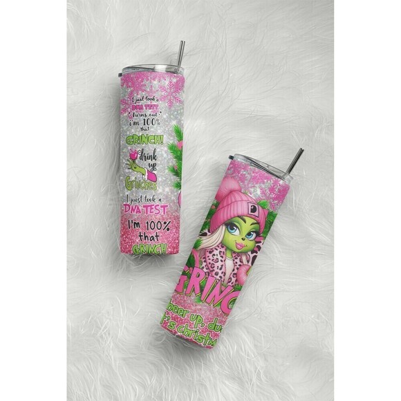 Undisclosed Other - Christmas Boujee Glitter 20 oz Skinny Tumbler